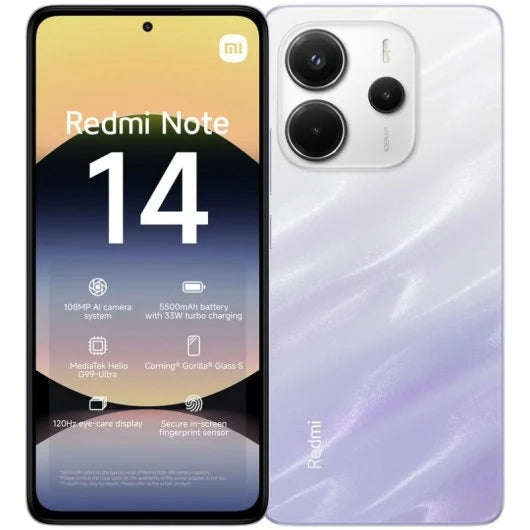 Xiaomi Redmi Note 14 4G 8256GB Niebla Púrpura Libre