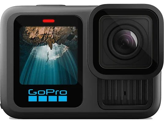 Cámara deportiva - GoPro Hero 13 Black, HyperSmooth 6.0, 5.3 K, 27 megapíxeles, Autonomía 2.5 h, HDR, Sumergible hasta 10m, Cámara lenta, Negro