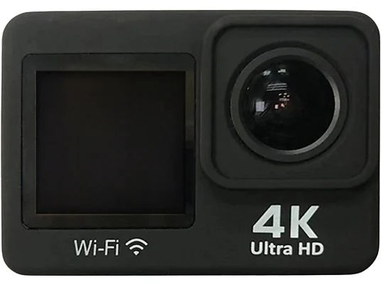 Videocámara deportiva - SK8 Élite Plus, Calidad 4K, MP4, 20 MP, Micro USB y Micro HDMI Out, Negro