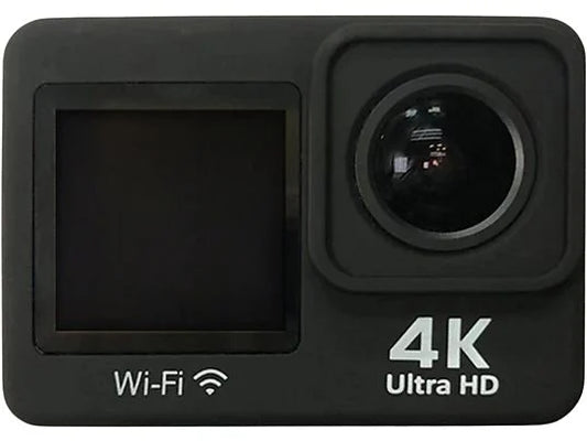 Videocámara deportiva - SK8 Élite Plus, Calidad 4K, MP4, 20 MP, Micro USB y Micro HDMI Out, Negro