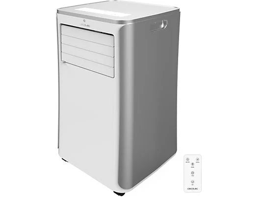 Aire acondicionado portátil - Cecotec ForceClima 9100 Soundless, 1010 W, 2268 fgh, 4 modos, 2 velocidades, Silencioso, Mando a distancia, Blanco