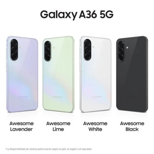 Samsung Galaxy A36 5G 6GB128GB Smartphone 6.7 Super AMOLED Android 15 Lavanda Versión Importada EU