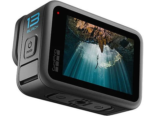 Cámara deportiva - GoPro Hero 13 Black, HyperSmooth 6.0, 5.3 K, 27 megapíxeles, Autonomía 2.5 h, HDR, Sumergible hasta 10m, Cámara lenta, Negro