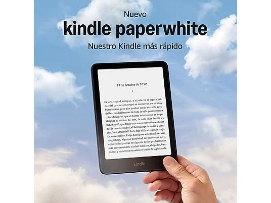 eBook - Amazon Kindle Paperwhite, 7, 16 GB, 300 ppi, Con publicidad, Sin reflejos, Autonomía de semanas, Negro