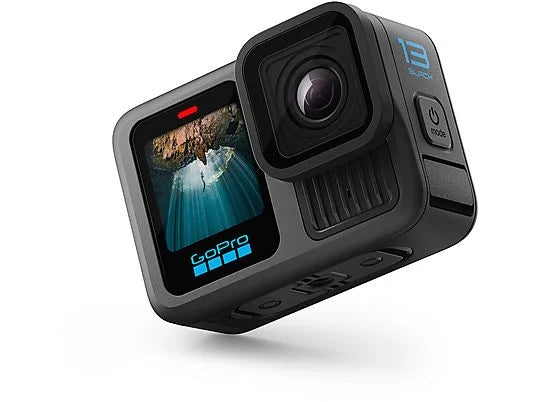 Cámara deportiva - GoPro Hero 13 Black, HyperSmooth 6.0, 5.3 K, 27 megapíxeles, Autonomía 2.5 h, HDR, Sumergible hasta 10m, Cámara lenta, Negro