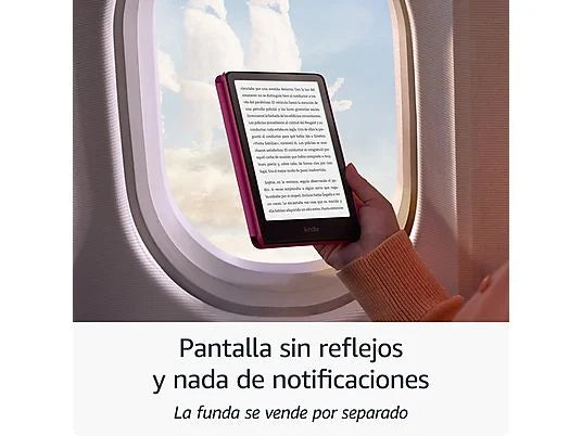 eBook - Amazon Kindle Paperwhite, 7, 16 GB, 300 ppi, Con publicidad, Sin reflejos, Autonomía de semanas, Negro