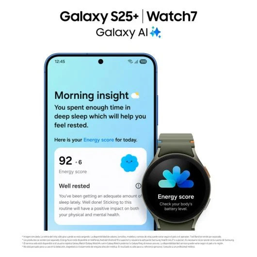 Samsung Galaxy S25 Plus Smartphone con IA 256GB Batería 4.900mAh Azul Versión Importada EU