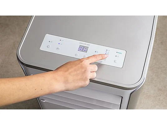 Aire acondicionado portátil - Cecotec ForceClima 9100 Soundless, 1010 W, 2268 fgh, 4 modos, 2 velocidades, Silencioso, Mando a distancia, Blanco