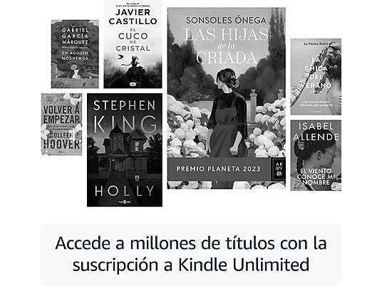 eBook - Amazon Kindle Paperwhite, 7, 16 GB, 300 ppi, Con publicidad, Sin reflejos, Autonomía de semanas, Negro