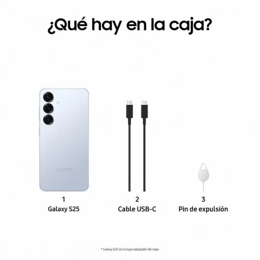 Samsung Galaxy S25 Plus Smartphone con IA 256GB Batería 4.900mAh Azul Versión Importada EU