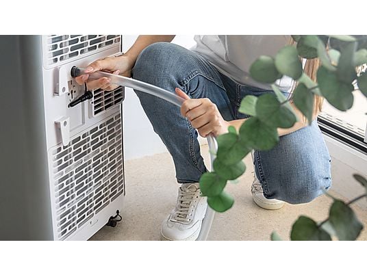 Aire acondicionado portátil - Cecotec ForceClima 9100 Soundless, 1010 W, 2268 fgh, 4 modos, 2 velocidades, Silencioso, Mando a distancia, Blanco