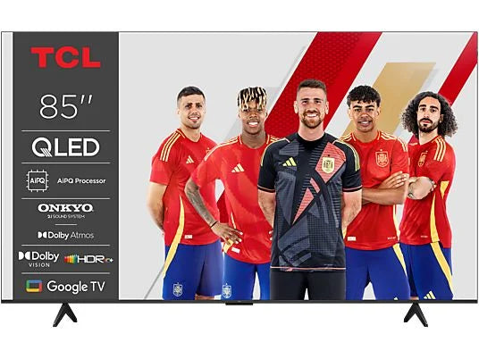 TV QLED 85" - TCL 85P7K, UHD 4K, AiPQ Processor, Smart TV, DVB-T2 (H.265), Negro
