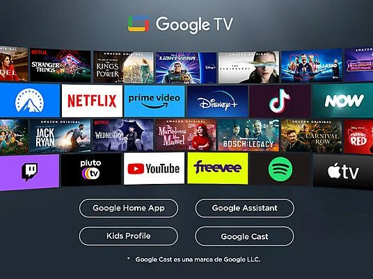 TV QLED 55" - TCL 55P7K, UHD 4K, AiPQ Processor, Smart TV, DVB-T2, 60 Hz, Pantalla HVA, Dolby Atmos, Negro