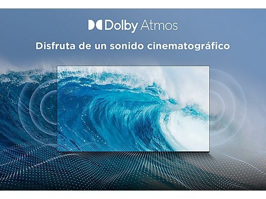 TV QLED 65" - TCL 65P7K, UHD 4K, AiPQ Processor, Smart TV, DVB-T2, 60 Hz, Pantalla HVA, Dolby Atmos, Negro