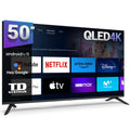 Smart TV 50 pulgadas Qled 4K, Televisor Hey Google Td Systems PRIME50C19GLQ