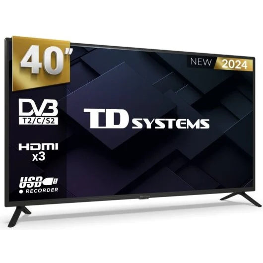 Td Systems PRIME40C19F - Televisor 40 pulgadas Full HD, USB Grabador Reproductor