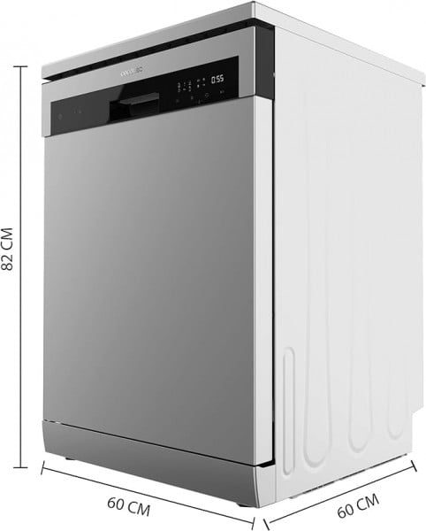 Cecotec Lavavajillas Independiente de 60 cm Bolero Aguazero 6100 Inox E. 13 Cubiertos