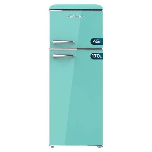 Frigorífico Retro Bolero CoolMarket 2d Origin 215 Green E Cecotec