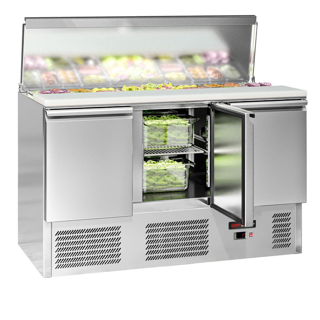 Saladette Eco - 1,37 x 0,7 M - con 3 puertas  GGM Gastro