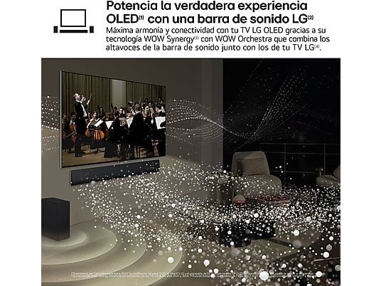 TV OLED 48 - LG OLED48C45LA, OLED 4K, Procesador Inteligente 4K α9 Gen7, Smart TV, DVB-T2 (H.265), Negro