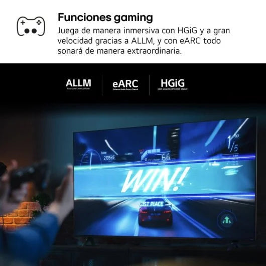 TV LG 43QNED80T6A 43 QNED UltraHD 4K HDR10 WebOS24 AI ThinQ