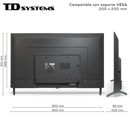 Smart TV 50 pulgadas Qled 4K Td SYSTEMS PRIME 50C19 GLQ