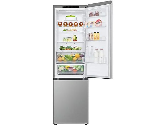 Frigorífico combi - LG GBV3200DPY, Total no Frost, 203 cm, 387 L, DoorCooling+™, FRESHConverter™, Inox antihuellas