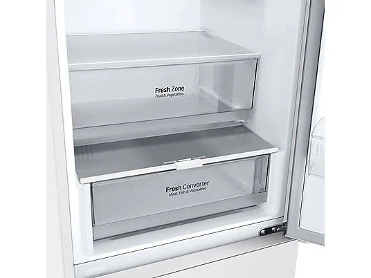 Frigorífico combi - LG GBV21NCDSW, No Frost, 186 cm, 344 l, DoorCooling™, FRESHConverter™, Blanco