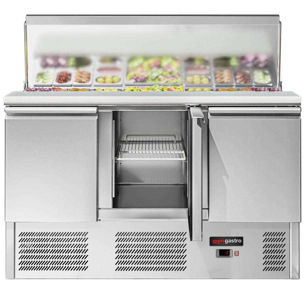 Saladette Eco - 1,37 x 0,7 M - con 3 puertas  GGM Gastro