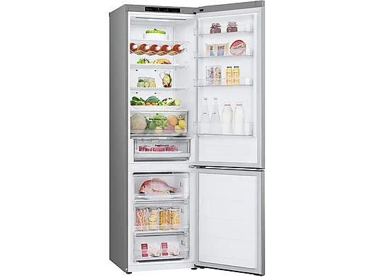 Frigorífico combi - LG GBV3200DPY, Total no Frost, 203 cm, 387 L, DoorCooling+™, FRESHConverter™, Inox antihuellas
