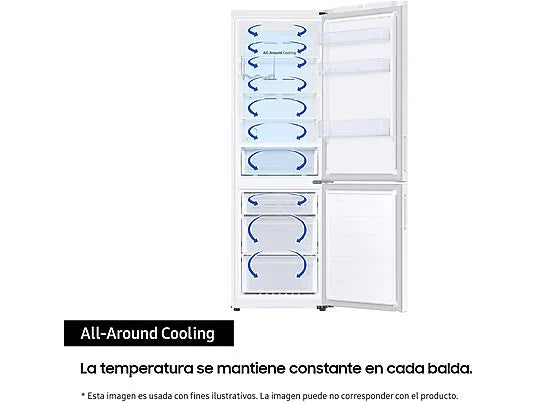 Samsung RB33B612EWWEF Frigorífico Combi E Blanco