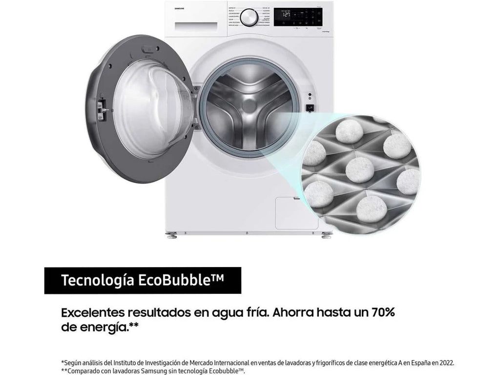 Lavadora carga Frontal- Samsung WW90CGC04DTEEC, 9 kg, Blanco