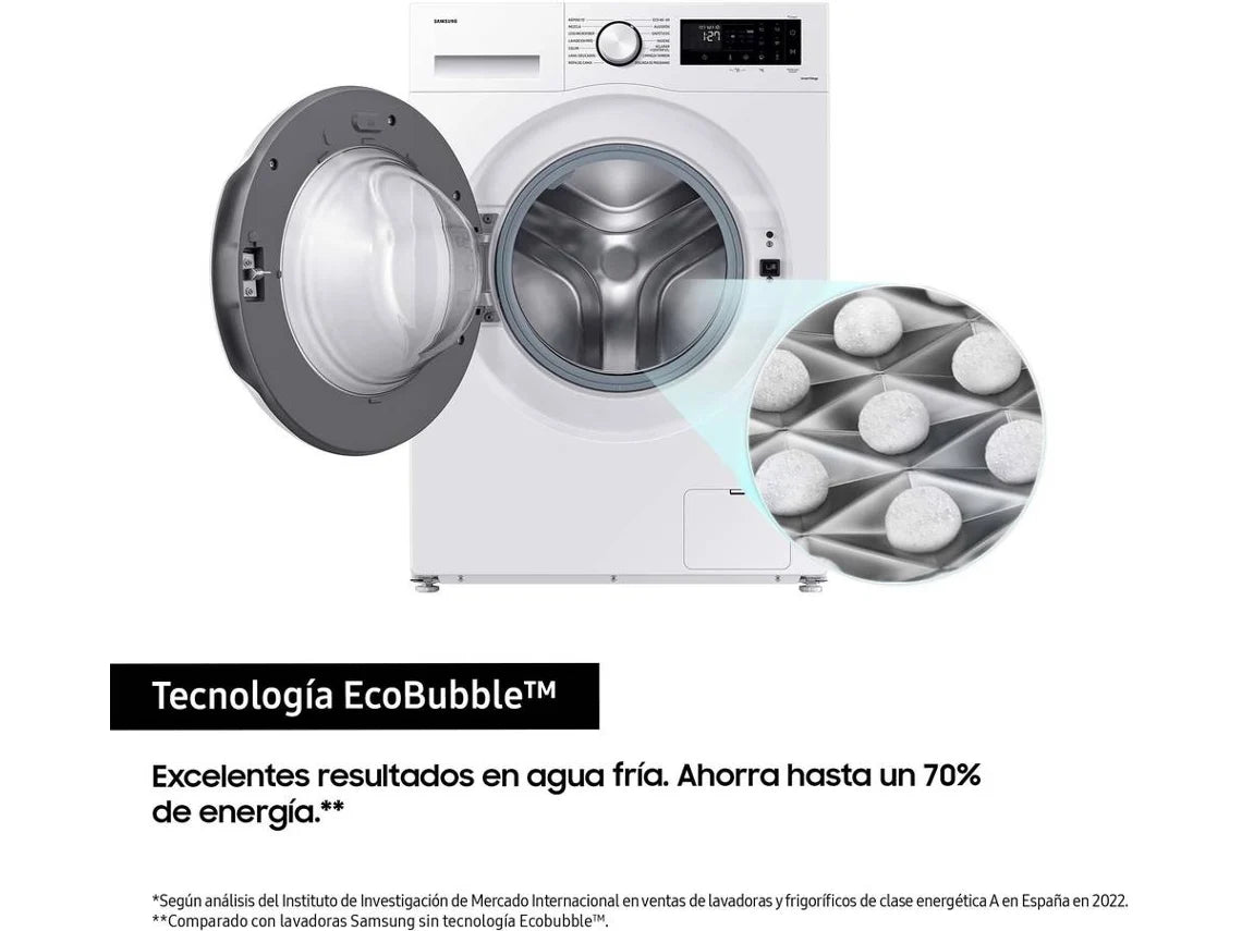 Lavadora carga Frontal- Samsung WW90CGC04DTEEC, 9 kg, Blanco