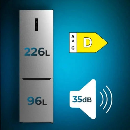 Cecotec Bolero CoolMarket Combi 322 Inox D Frigorífico Combi