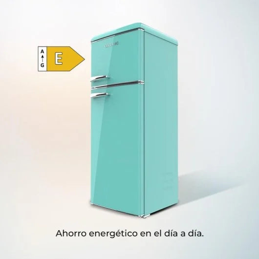 Frigorífico Retro Bolero CoolMarket 2d Origin 215 Green E Cecotec