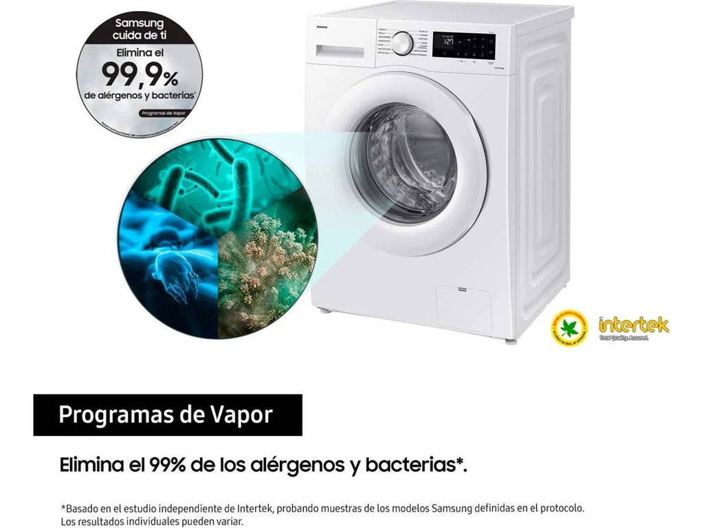 Lavadora carga Frontal- Samsung WW90CGC04DTEEC, 9 kg, Blanco