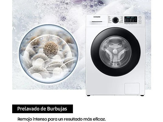 Lavadora carga frontal - Samsung WW80TA026AEEC, 8 kg, 1200 rpm, 14 Programas, Blanco