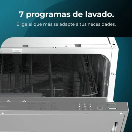Cecotec lavavajillas Integrable de 60 cm Bolero Aguazero 6100 Full-BI E. 12