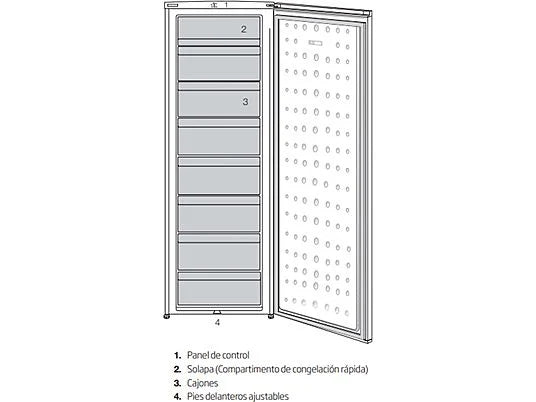 Beko RFNE312K31XBN congelador Vertical