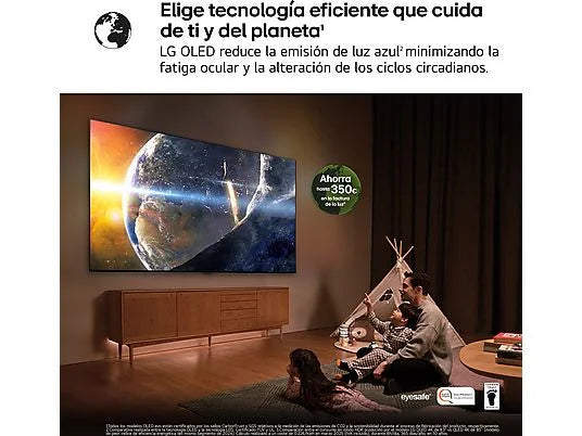 TV OLED 65 - LG OLED65G54LW, OLED 4K, Procesador Inteligente α11 AI Processor 4K Gen2, Smart TV, Rocky Black