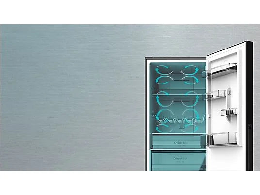 Cecotec Bolero CoolMarket Combi 322 Glass Black D Frigorífico