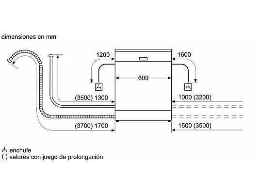 Balay lavavajillas 3VS506BP 60 cm Blanco