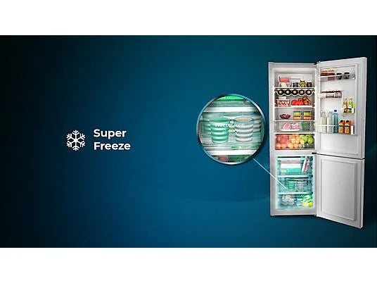 Cecotec Bolero CoolMarket Combi 322 Glass Black D Frigorífico