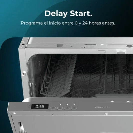 Cecotec lavavajillas Integrable de 60 cm Bolero Aguazero 6100 Full-BI E. 12