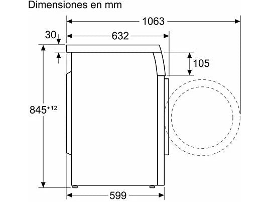 Bosch - WUU28T8XES lavadora 8 kg