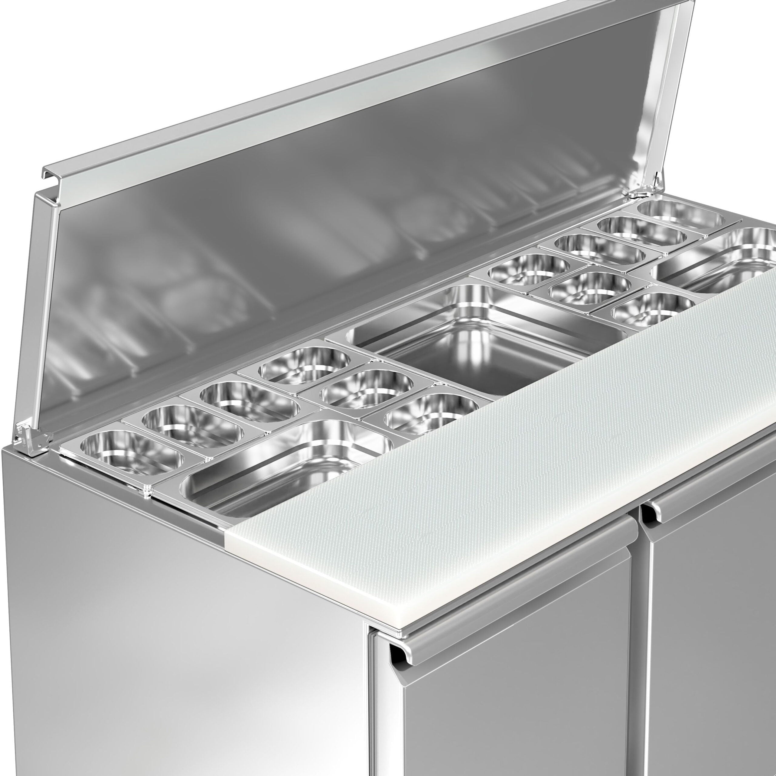 Saladette Eco - 1,37 x 0,7 M - con 3 puertas  GGM Gastro