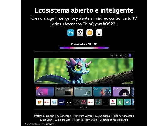 Smart TV LG OLED55C32LA.AEU 4K Ultra HD 55 HDR HDR10 Oled AMD FreeSync Dolby Vision