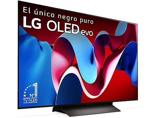 TV OLED 48 - LG OLED48C45LA, OLED 4K, Procesador Inteligente 4K α9 Gen7, Smart TV, DVB-T2 (H.265), Negro