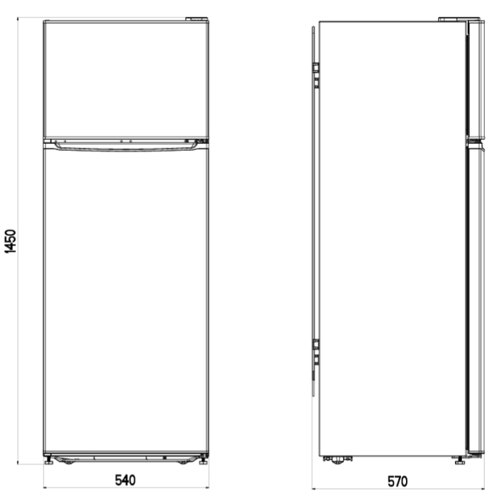 Frigorífico 2 Puertas Svan SF145501E