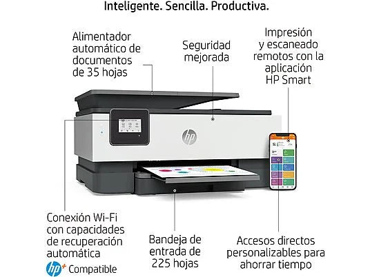 HP Officejet 8014e impresora multifunción Color Wifi Dúplex